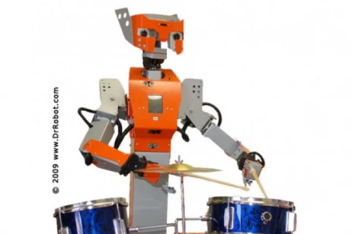 It plays drums: Hawk is the work of small Canadian robotics company established in 2001 by a group of scientists and engineers who had previously worked for various space agencies
