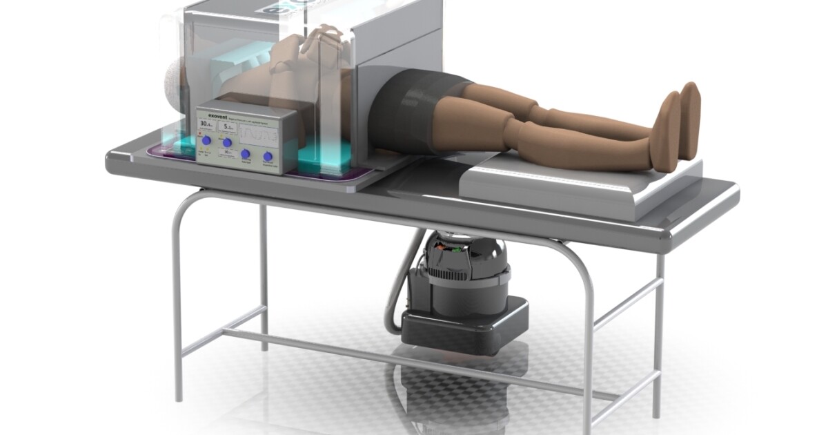 Modern iron lung designed to address ventilator shortage