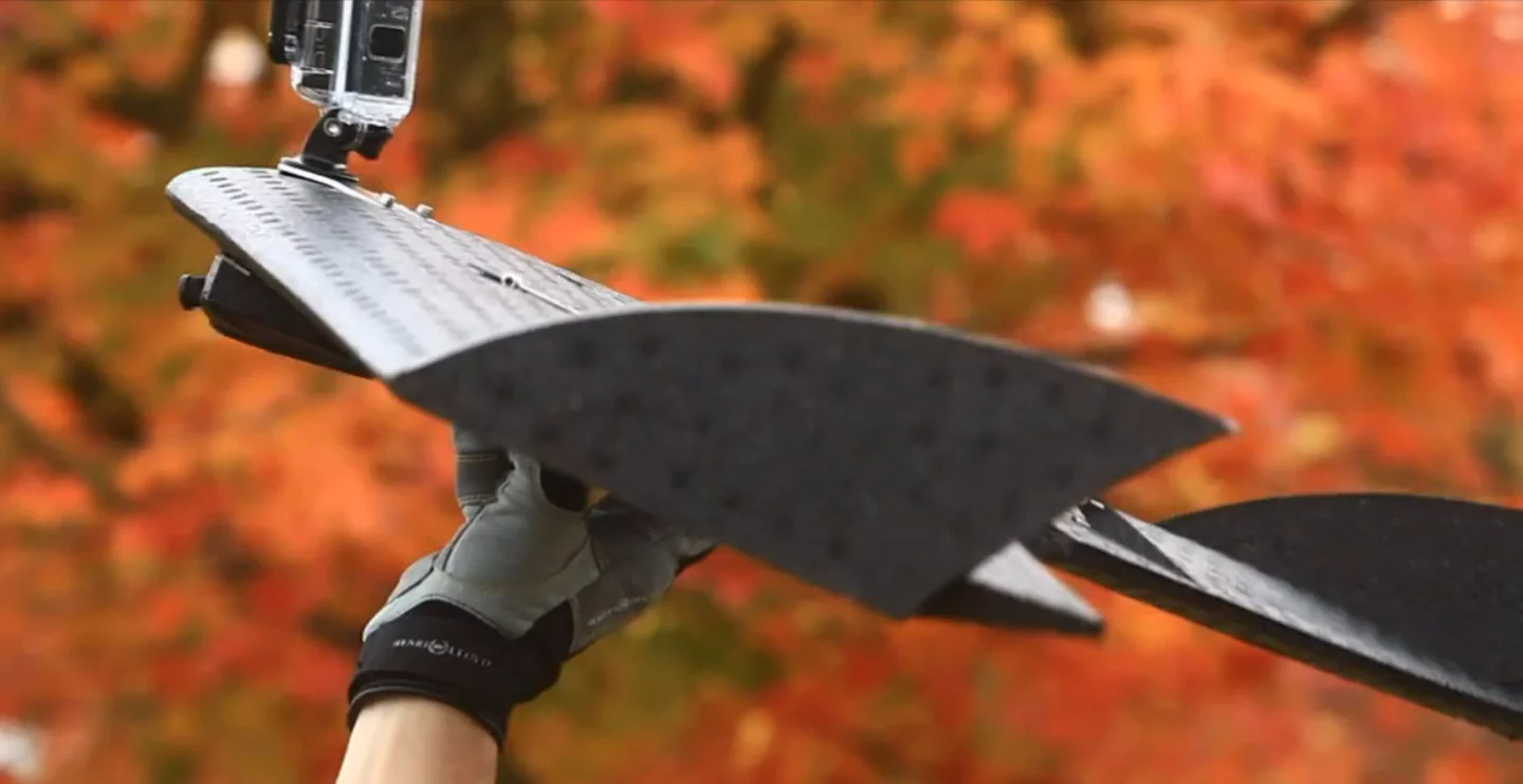 The LA100 is a hand-launched UAV