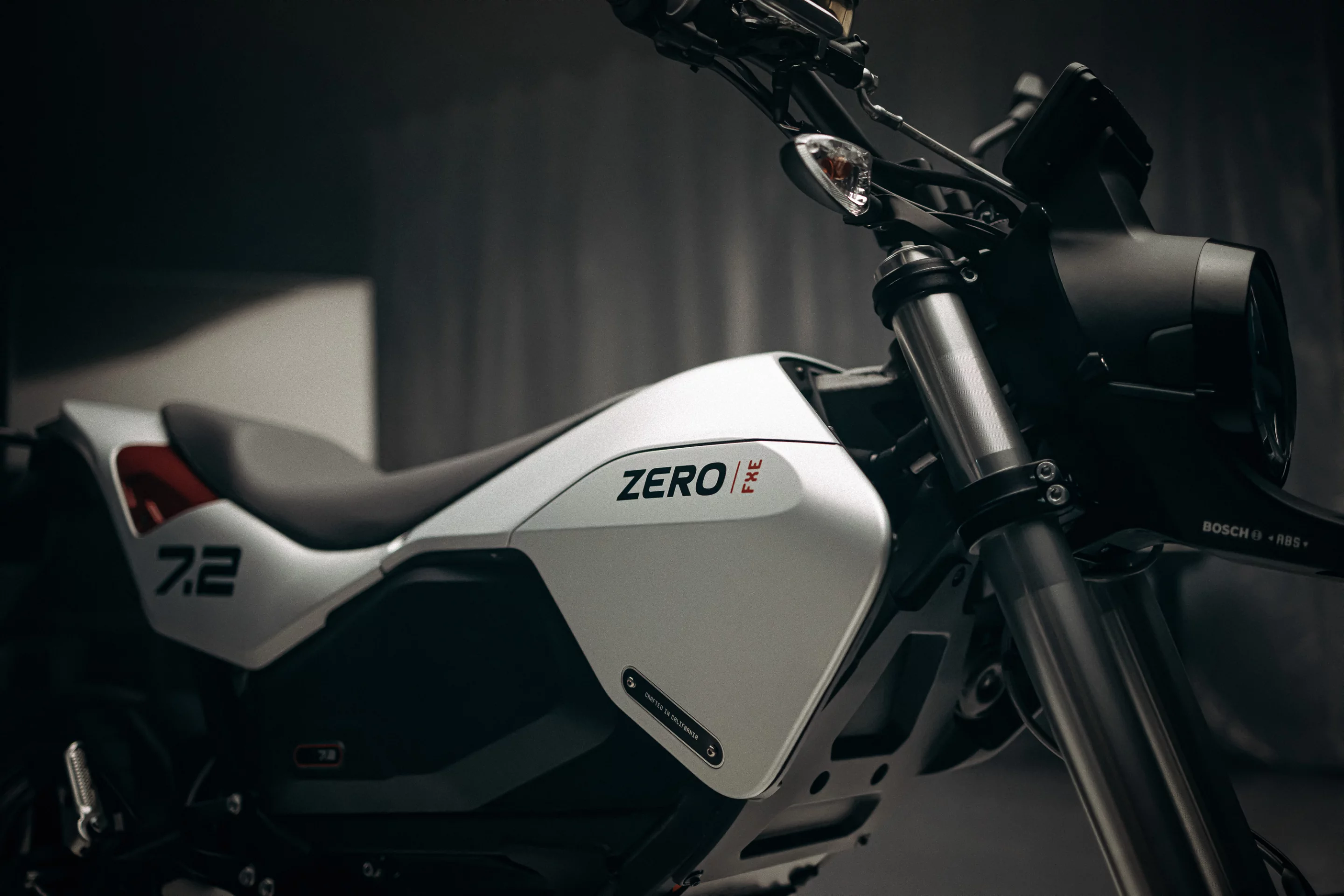 Neat white bodywork gives the FXE a distinctive look