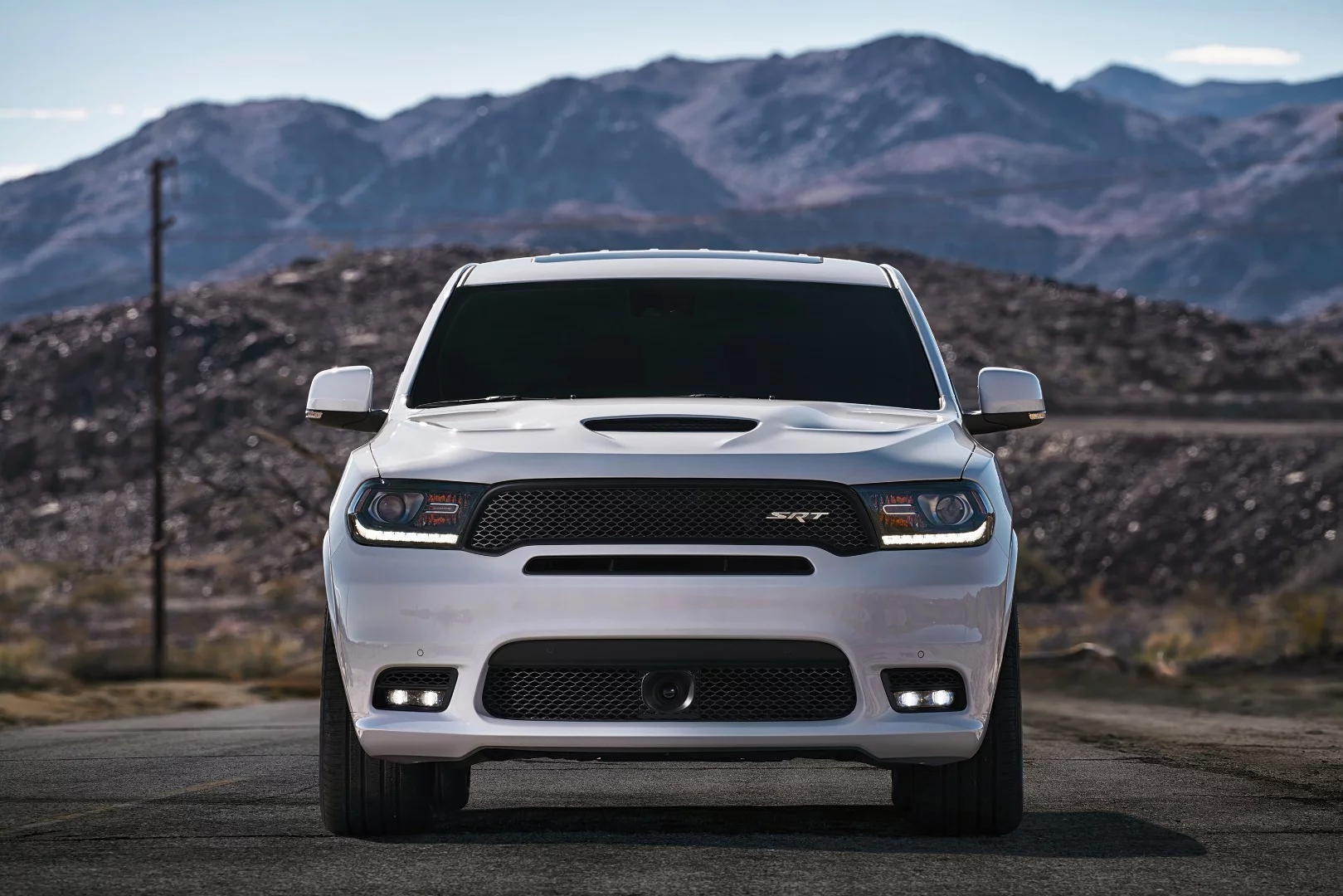 The exterior package includes a wide body kit, SRT hood and revised front-end