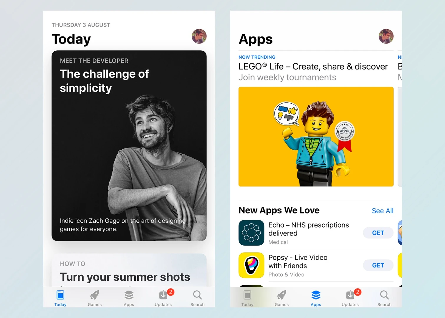 The App Store gets a revamp too