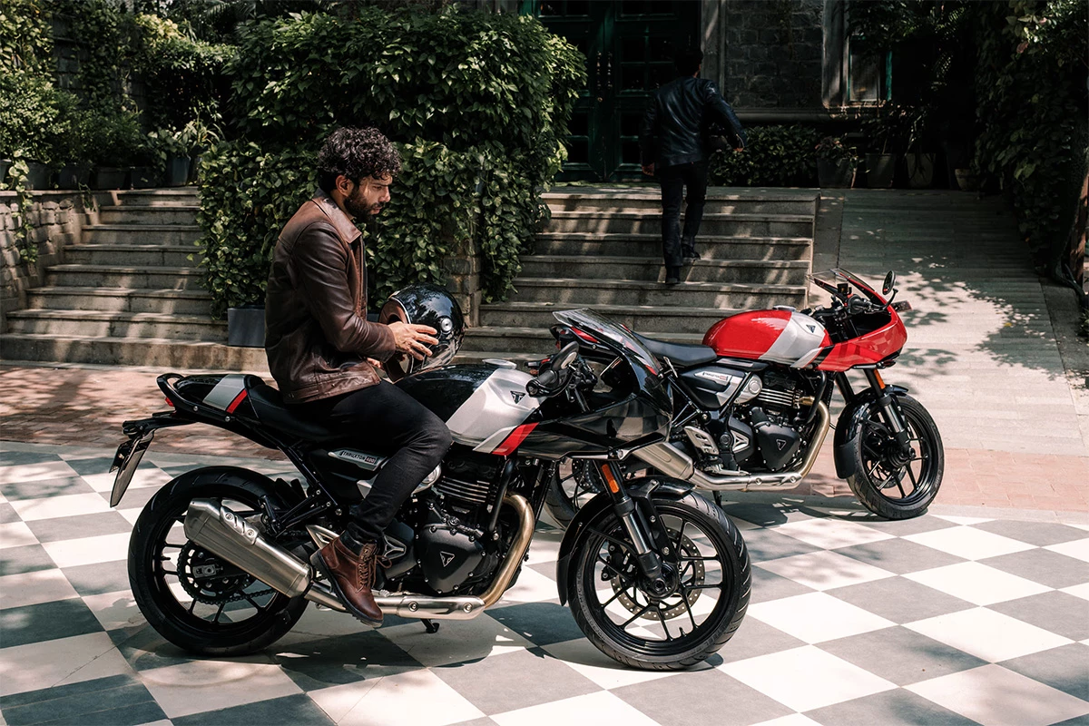The Thruxton 400 is a looker in all four of its colorways