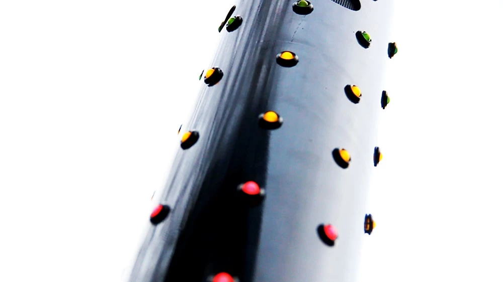 LED lights and internal speakers combine to create an audiovisual show for responsible smokers