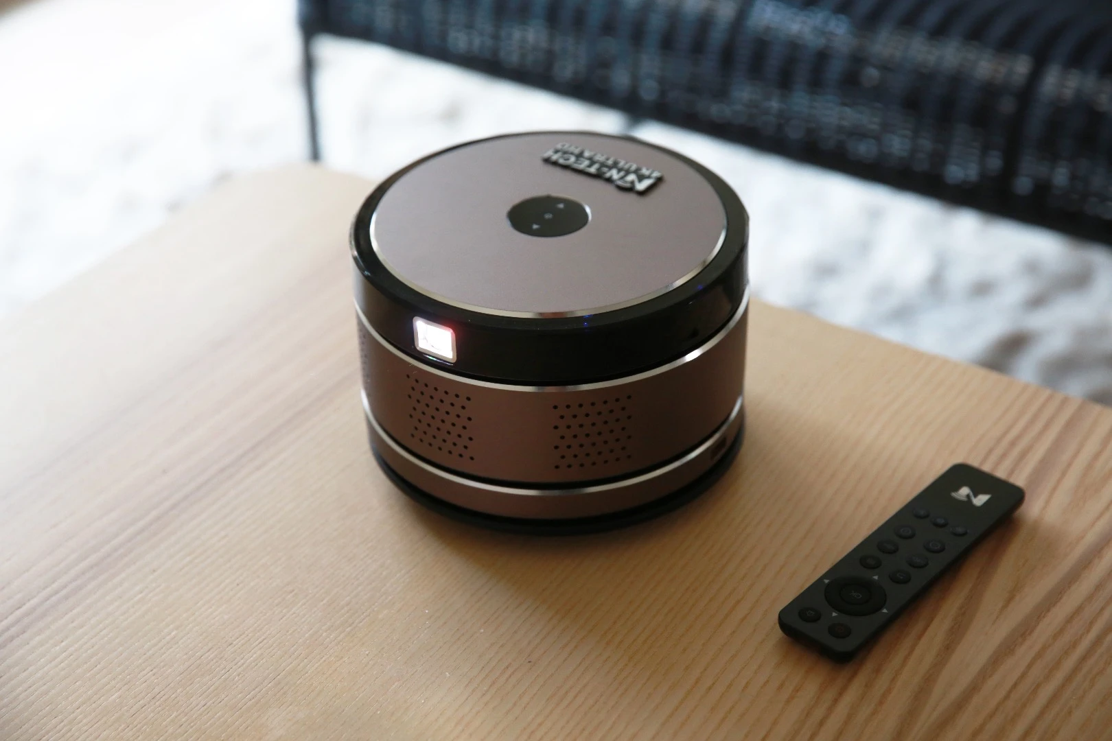 The N-Tech wireless, portable 4K projector that boasts built-in surround sound speakers