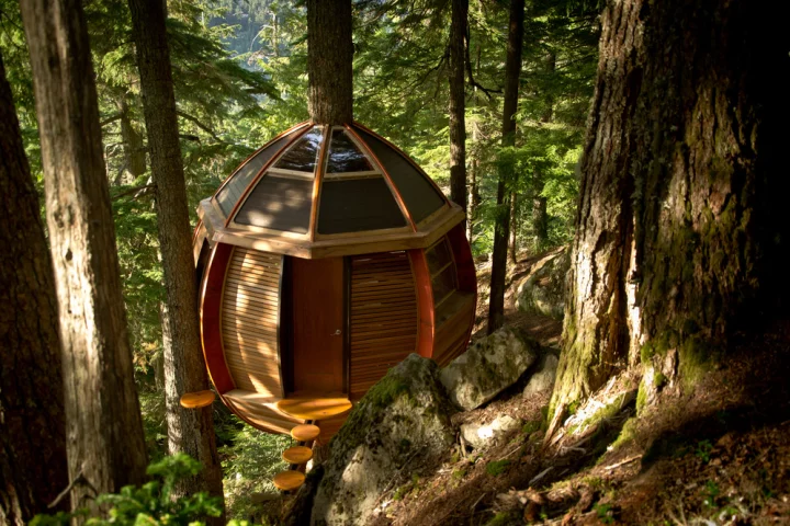 Described by its creator as "a secret treehouse hiding in the woods of Whistler," the story of the HemLoft is one with an uncertain ending (Photo: Heidi Hermanski)