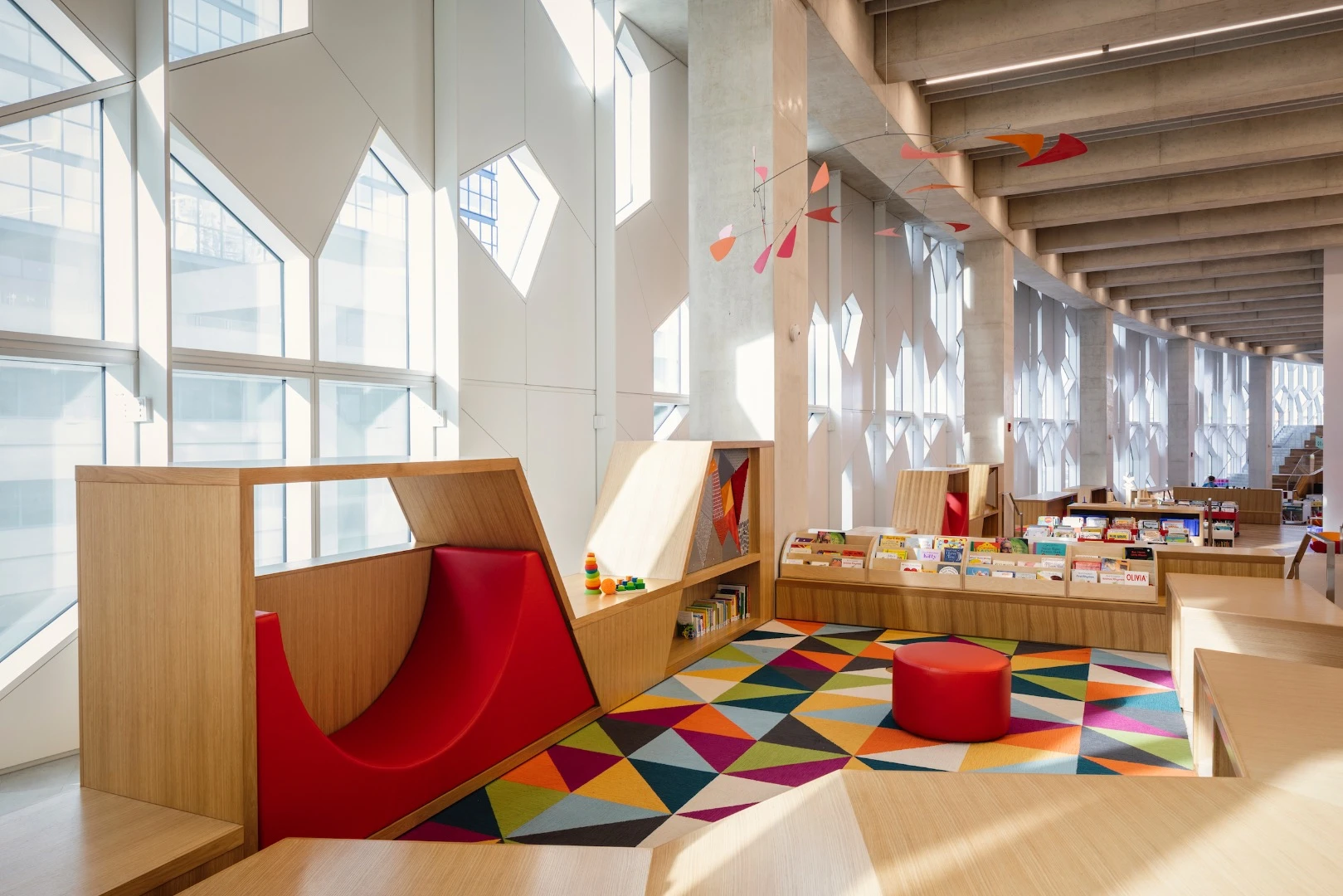 Calgary Central Library includes children's play areas