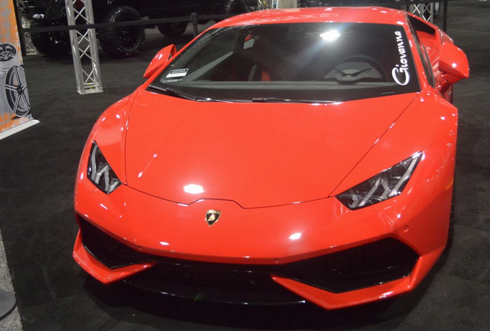 A Lamborghini in the aftermarket room (Photo: C.C. Weiss/Gizmag)