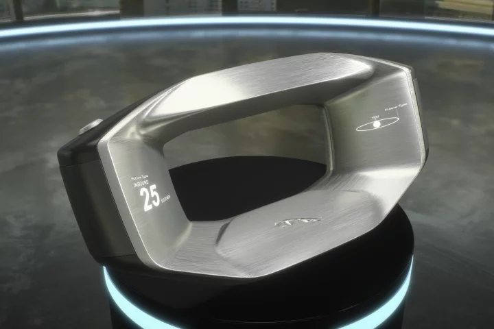 The take-with-you Sayer smart steering wheel concept from Jaguar