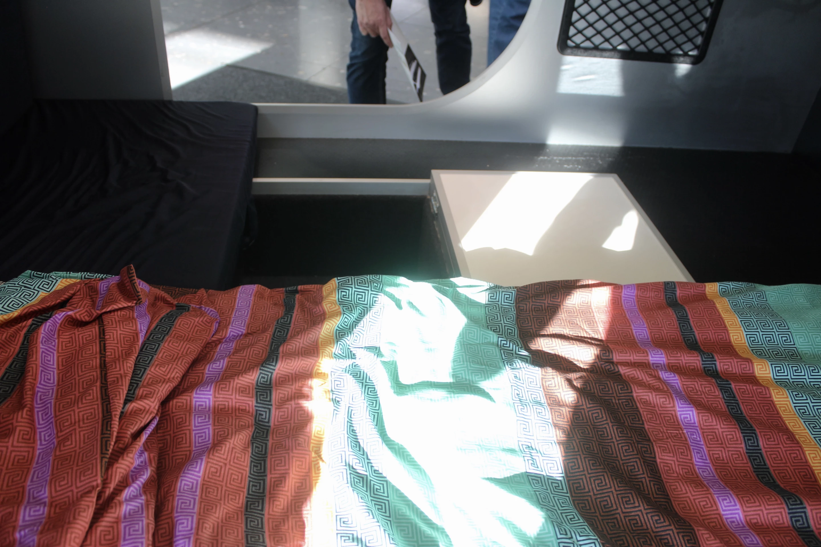 The Kupler trailer has under-bed storage