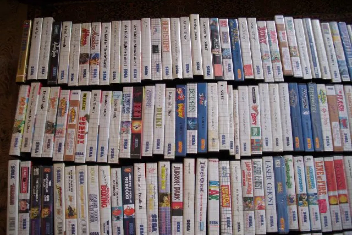 Hundreds of Sega Master System games which made up part of an eBay auction