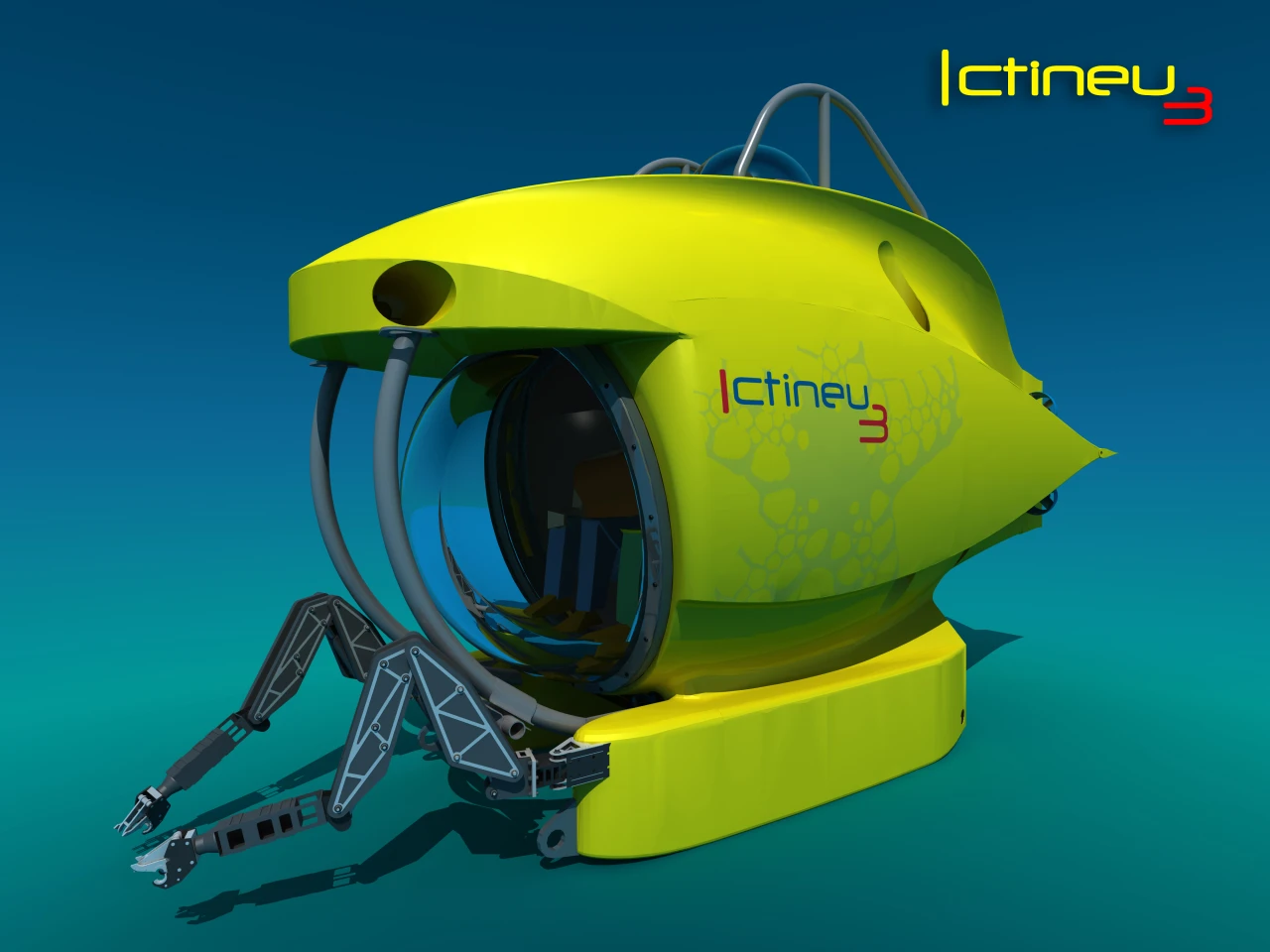 The ICTINEU 3 submersible comes with two robotic arms