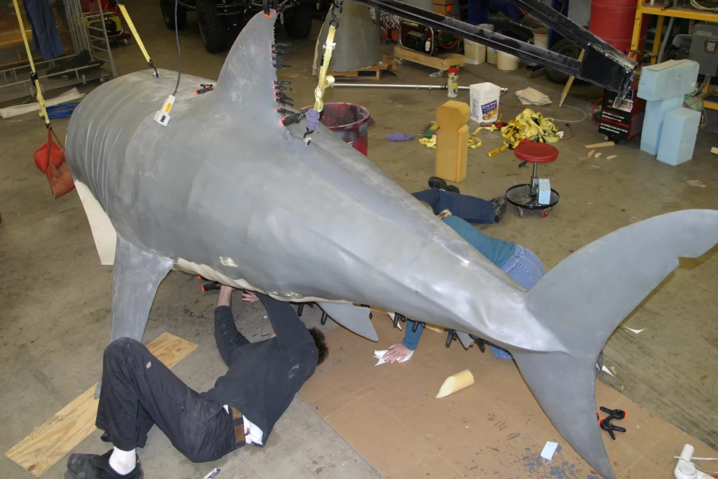 It's a strange garage indeed at Eddie Paul's place