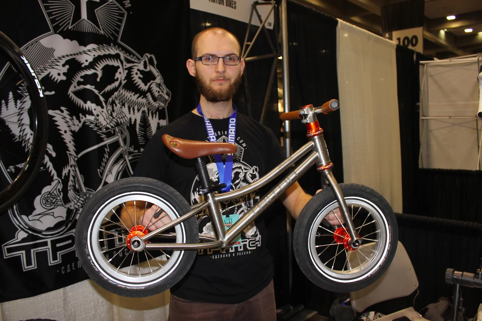 What has to be one of the world's smallest titanium bikes, from Russia's Triton Bikes