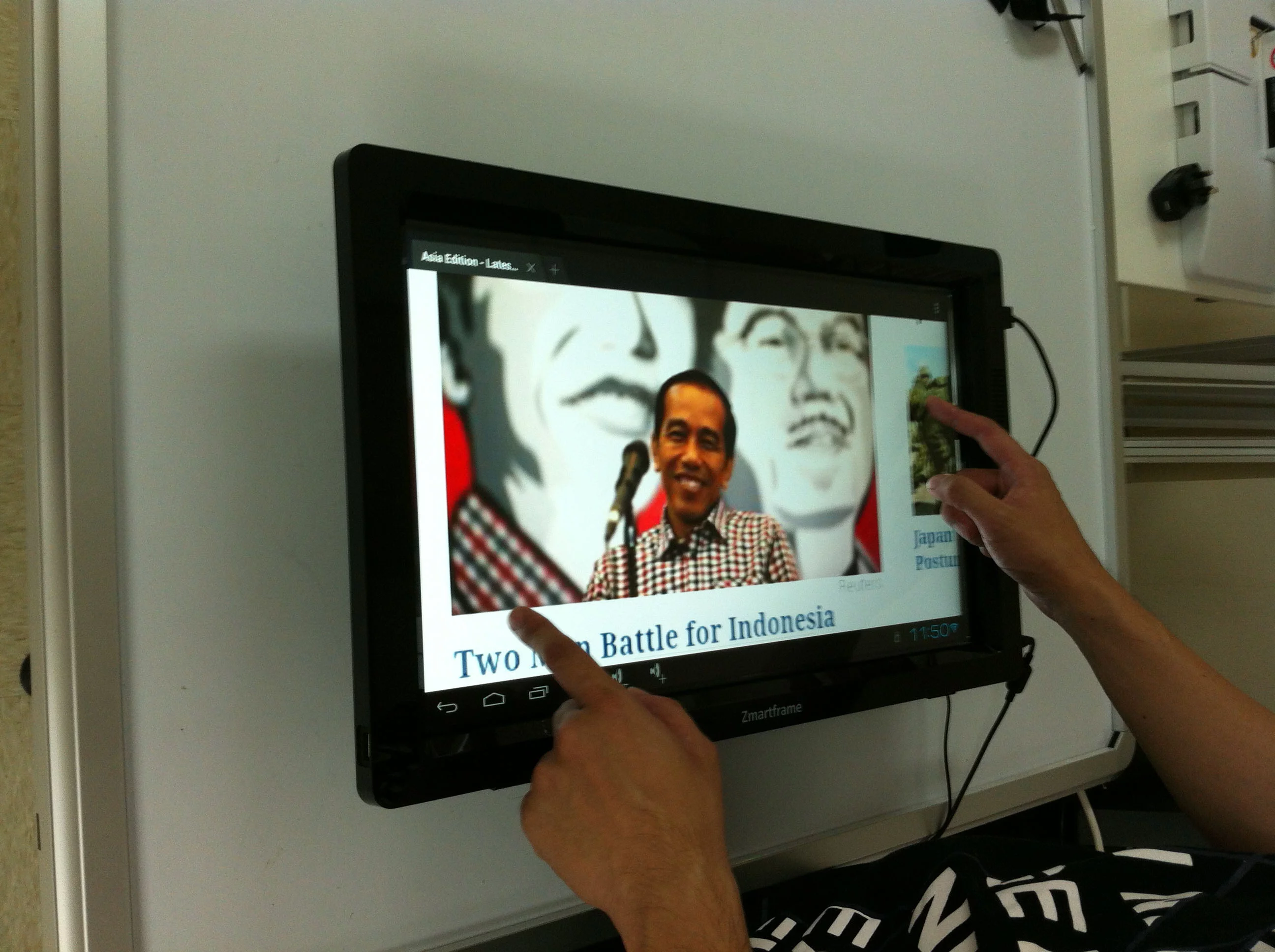 The Zmartframe brings touch screen capabilities to non-touch PC monitors