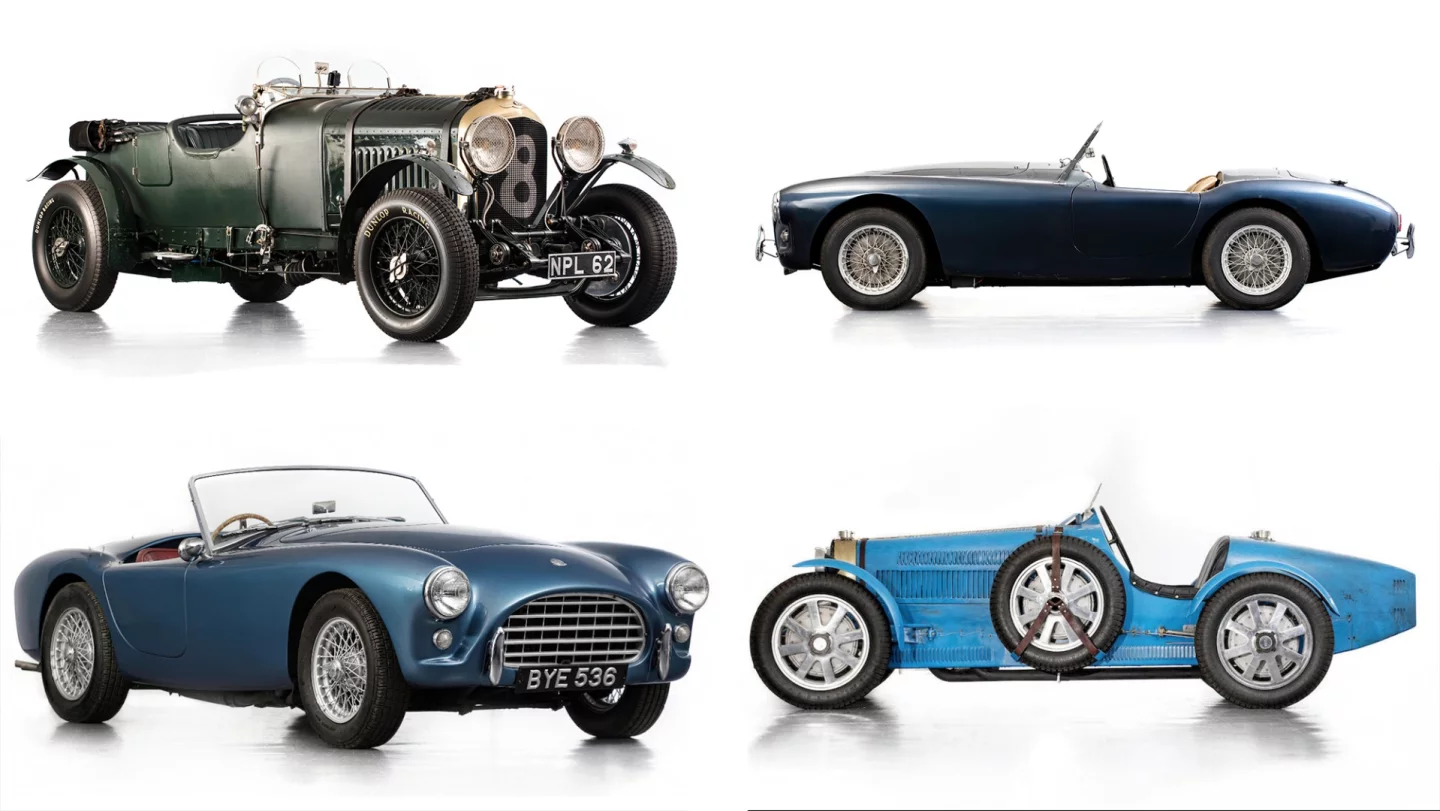 Not surprisingly, the cars sold well in excess of the highest priced motorcycle, with a 1930 Bentley 41/2 Litre Tourer (Lot 612 – top left) selling for £315,100 ($410,540), a 1958 AC ACE Roadster (Lot 614 - top right) selling for £180,700 ($235,432), a 1959 AC ACE-Bristol Roadster (Lot 611 - bottom left) selling for £254,620 ($331,741) and a 1931 Bugatti Type 51 Re-Creation by Pursang (Lot 613 – bottom right) selling for £124,700 ($162,470). This last sale represents an incredible bargain at a fraction of the cost of a new replica from the famous Argentine Company Pursang, which I wrote about in this year's Techno-Classica report. Pursang is the company you go to if you want a period race car, such as a Type 35 Bugatti or Alfa 8C Monza, produced with authentic everything, right down to the finest detail, all brand new. In that report, I wrote: Let's say you've just spent a couple of million on a period race car of significant provenance and desperately want to race it, but it's too valuable to race with a clear conscience because it should be in a museum. Well you can take it to them and they'll replicate it – perfectly! Then you can get crazy in the replica while the real one stays warm and safe in your climate-controlled garage.