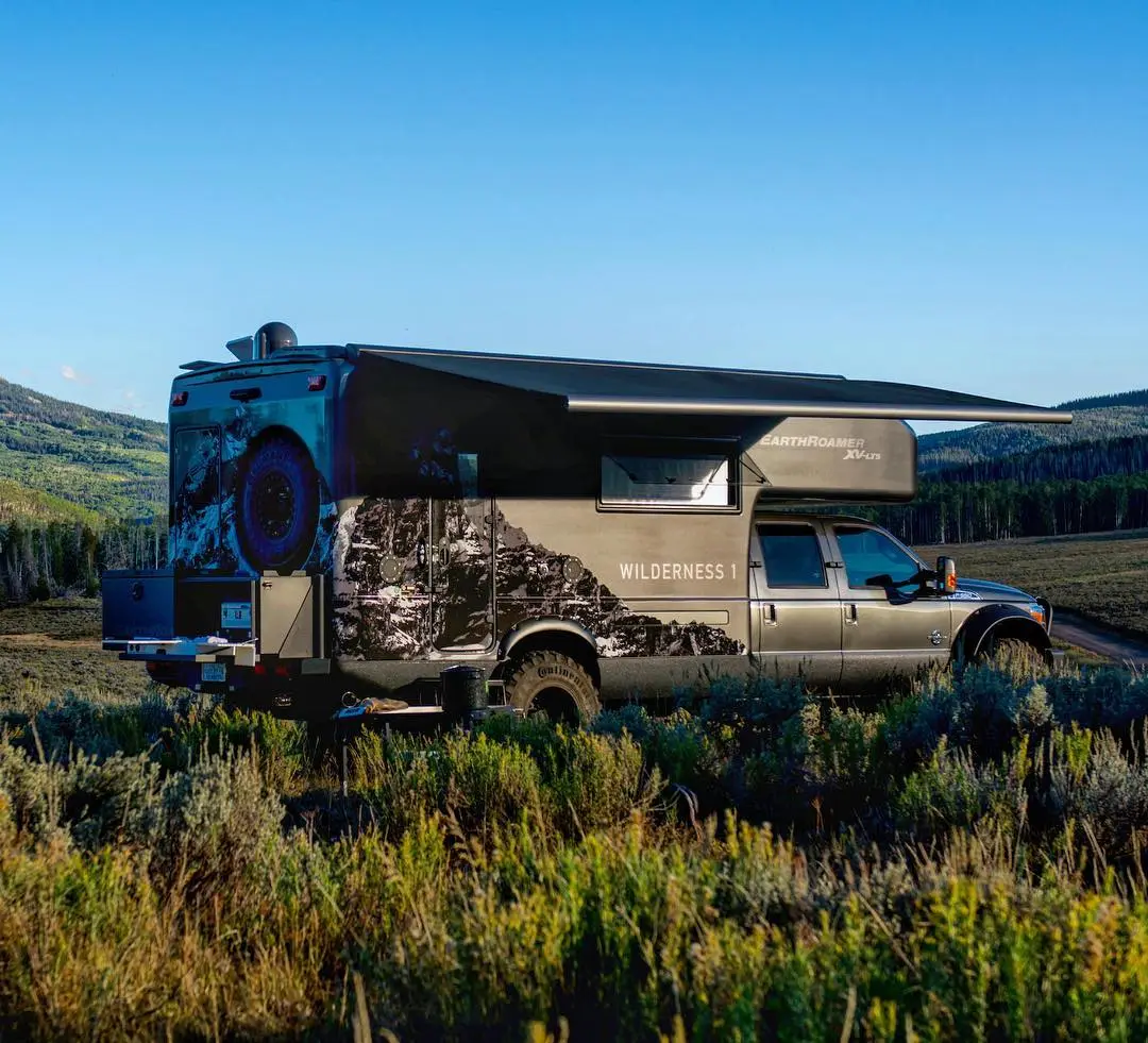 The XV-LTS comes standard with an electric awning and LED exterior lighting