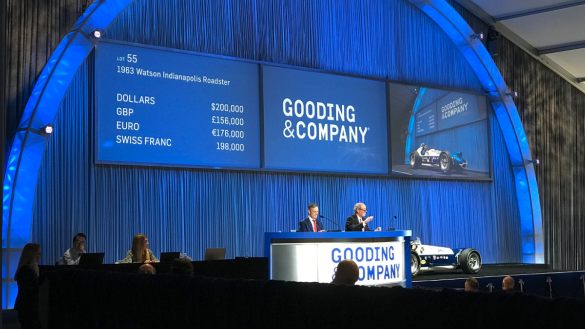 $224,000 | 1963 Watson Indianapolis Roadster | Auction Link: Gooding & Company
