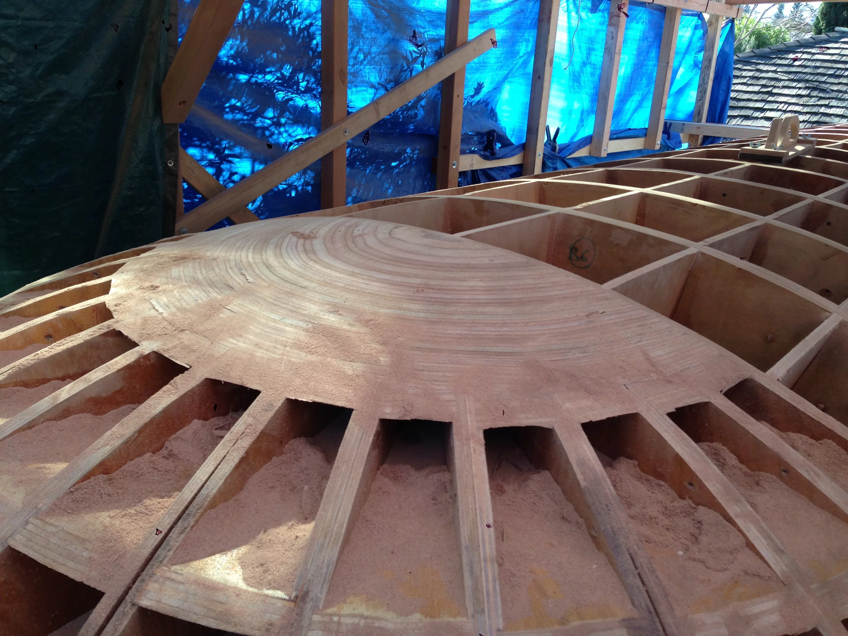 The structure has come together mostly by a process of trial-and-error, all performed by Robinson himself (Photo: Chris Robinson)