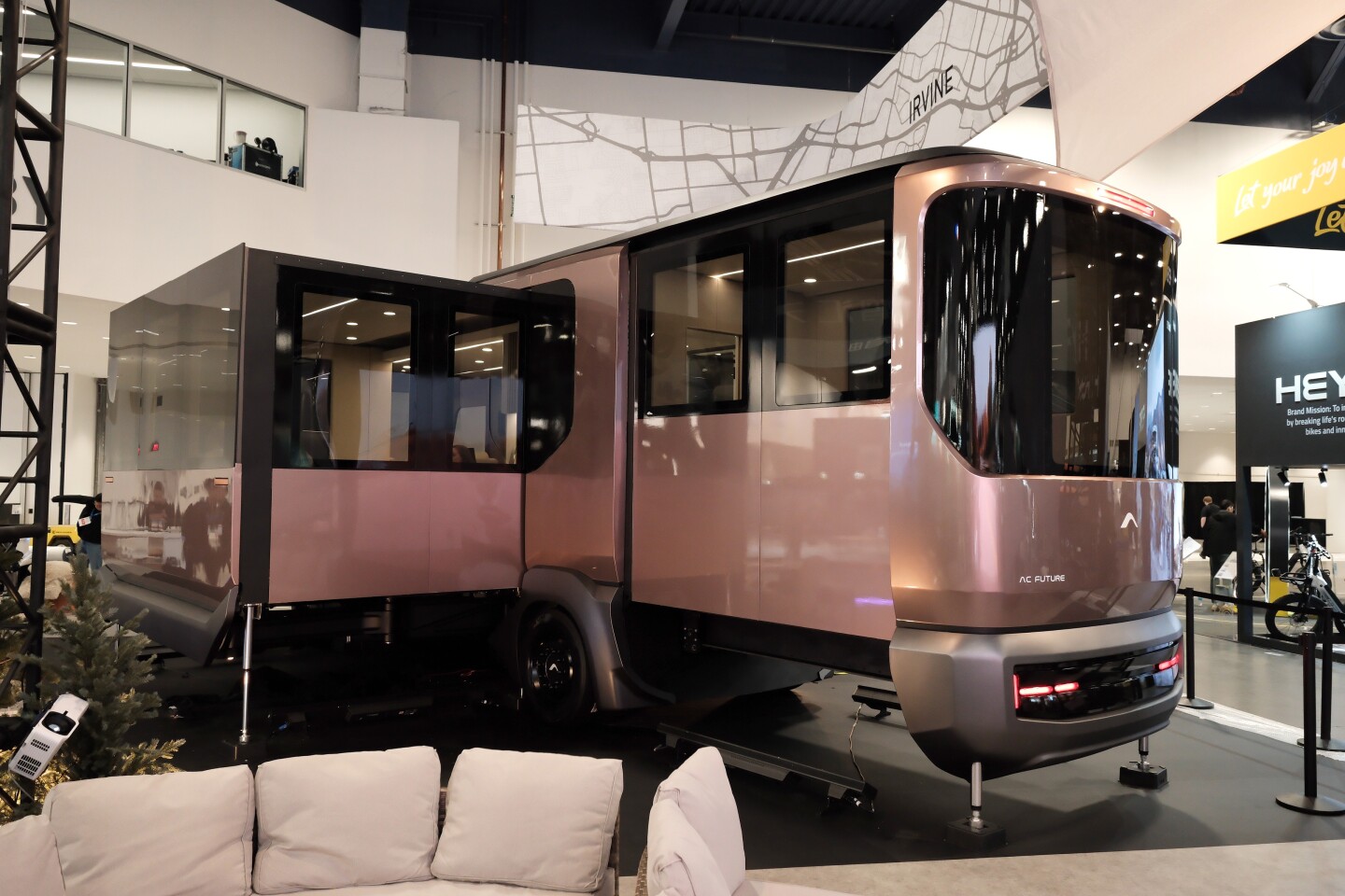 The AI-THd combines the driving footprint of a camper van with the living space of a much larger luxury Class A motorhome