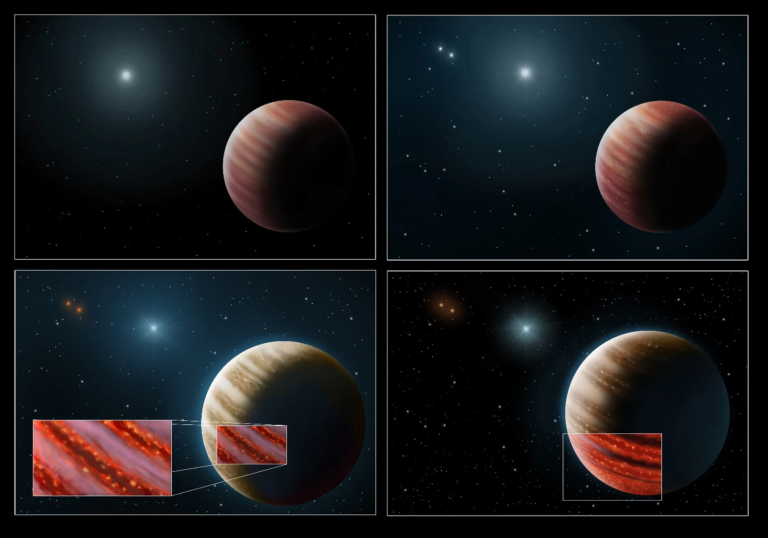 Creating the hot young Jupiter image