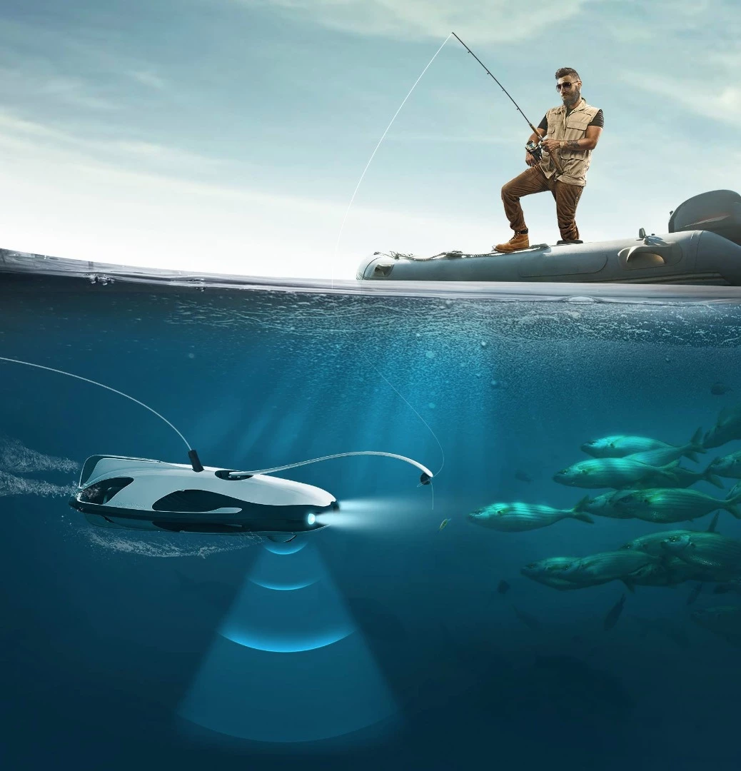 The PowerRay can dive 30 meters (98 ft) below the surface