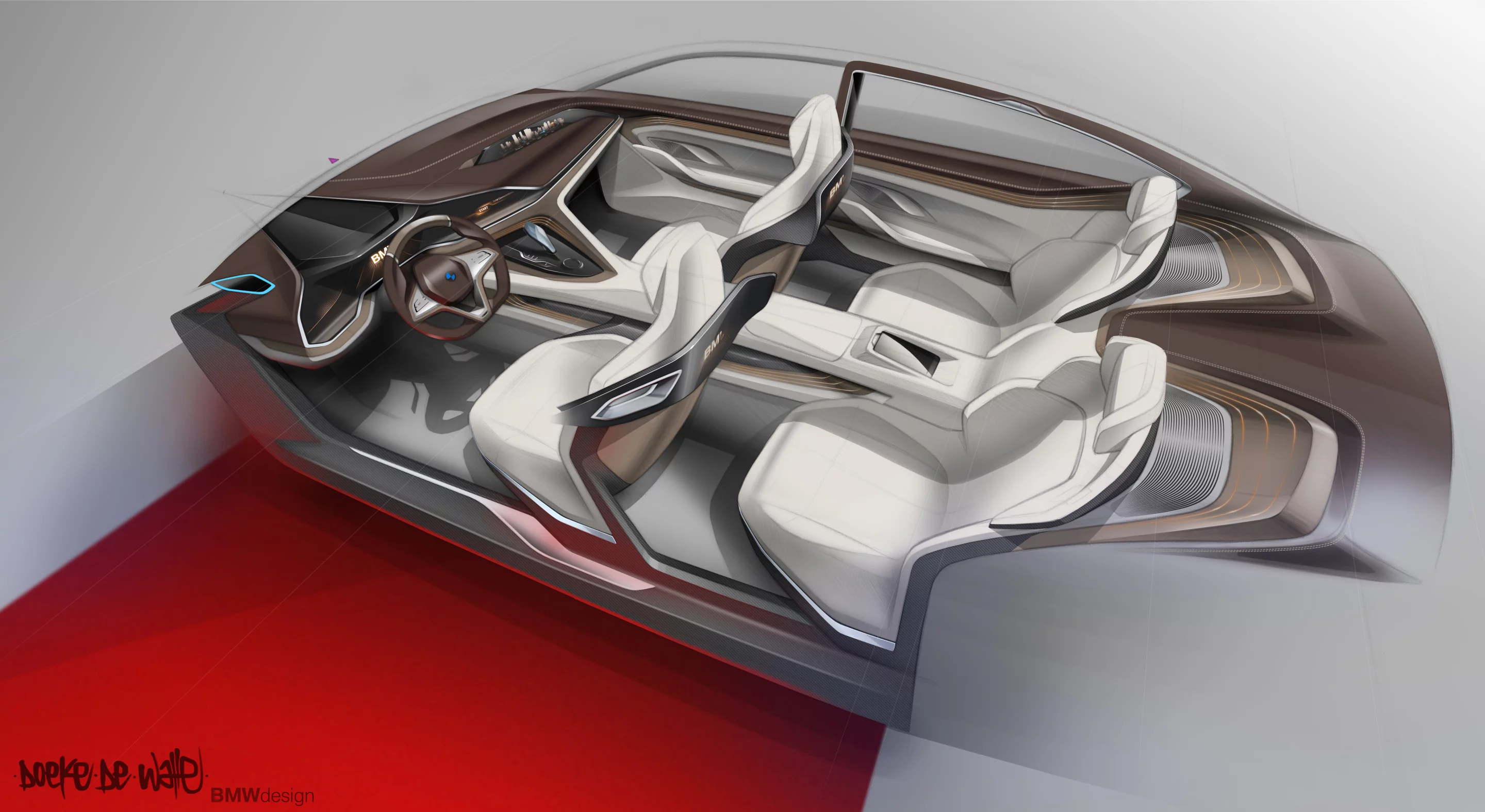 Rendering of the Vision Future Luxury interior