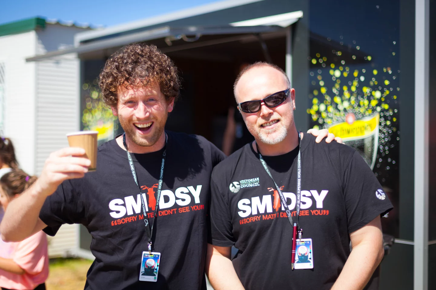 Adam Kostic with Rob Salvatore, Stop SMIDSY campaigners