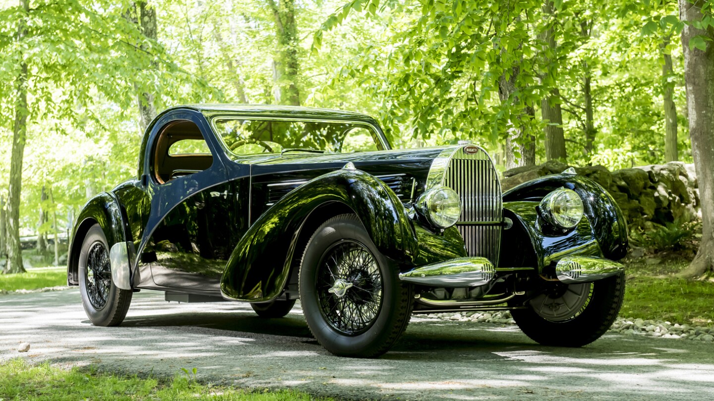2018 Monterey Car Week Auction Report | 1938 Bugatti Type 57C Atalante | Sold for: $2,805,000 | Estimate: from $2,800,000 to $3,300,000 | Auction: Gooding & Co | Lot 132 | Official Description