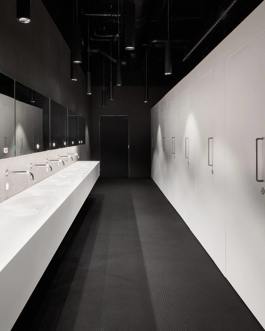 Restrooms beneath Lasipalatsi Square in Helsinki