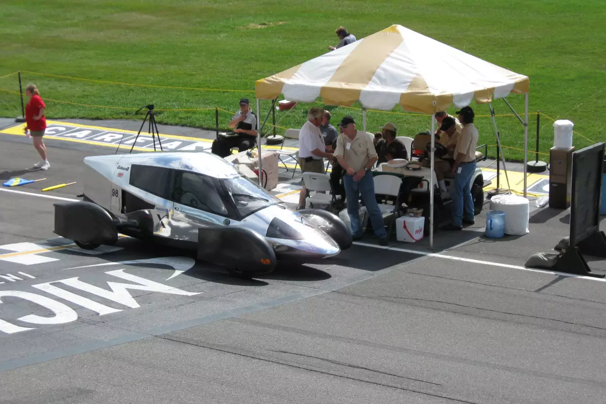 Edison 2 during the range test at the Michigan International Speedway