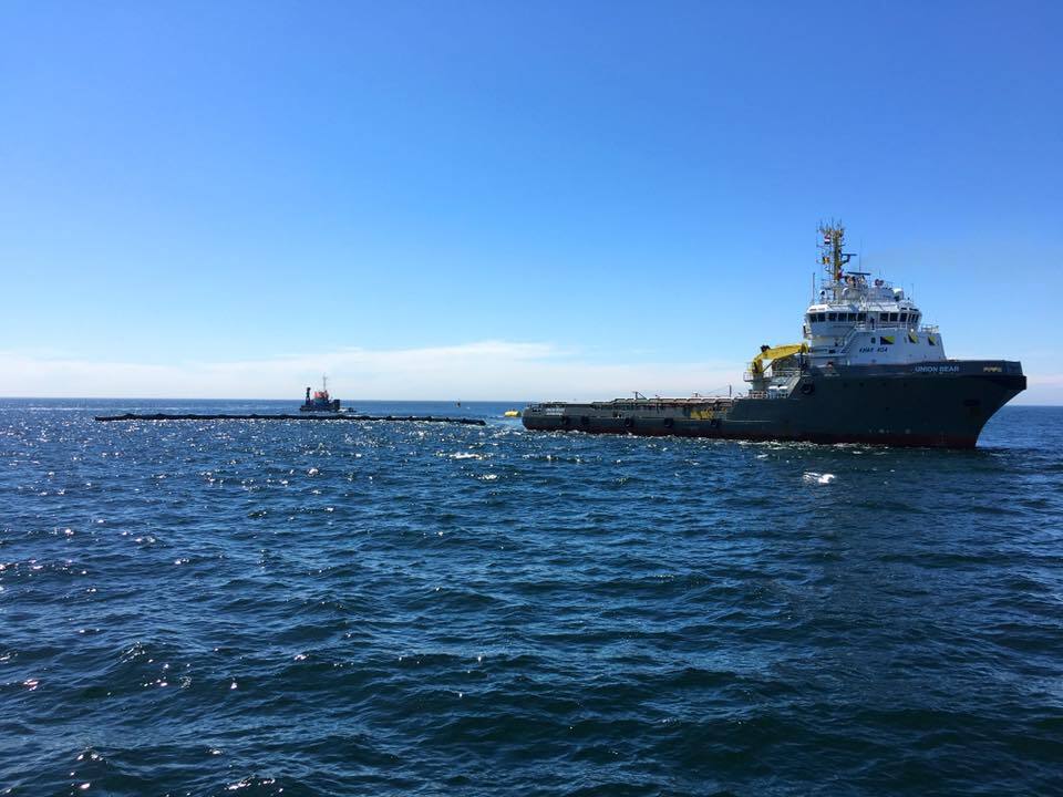 The Ocean Cleanup Project's trash barrier was successfully deployed off the coast of the Netherlands