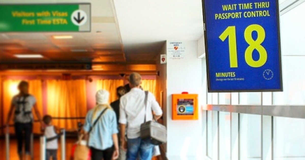 JFK airport monitoring passengers' phones to provide wait times