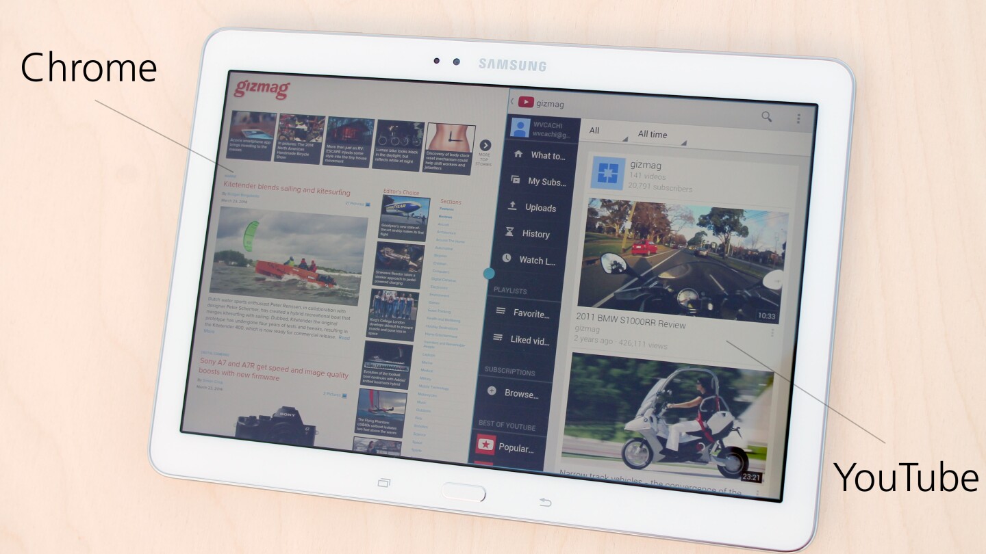 Samsung's Multi Window lets you run two apps side-by-side