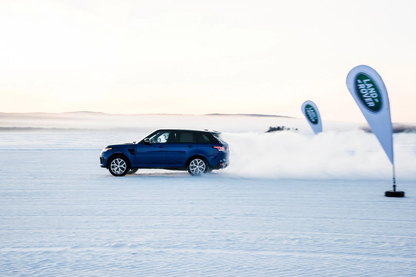 Snow and ice proved the slowest for the Range Rover Sport SVR