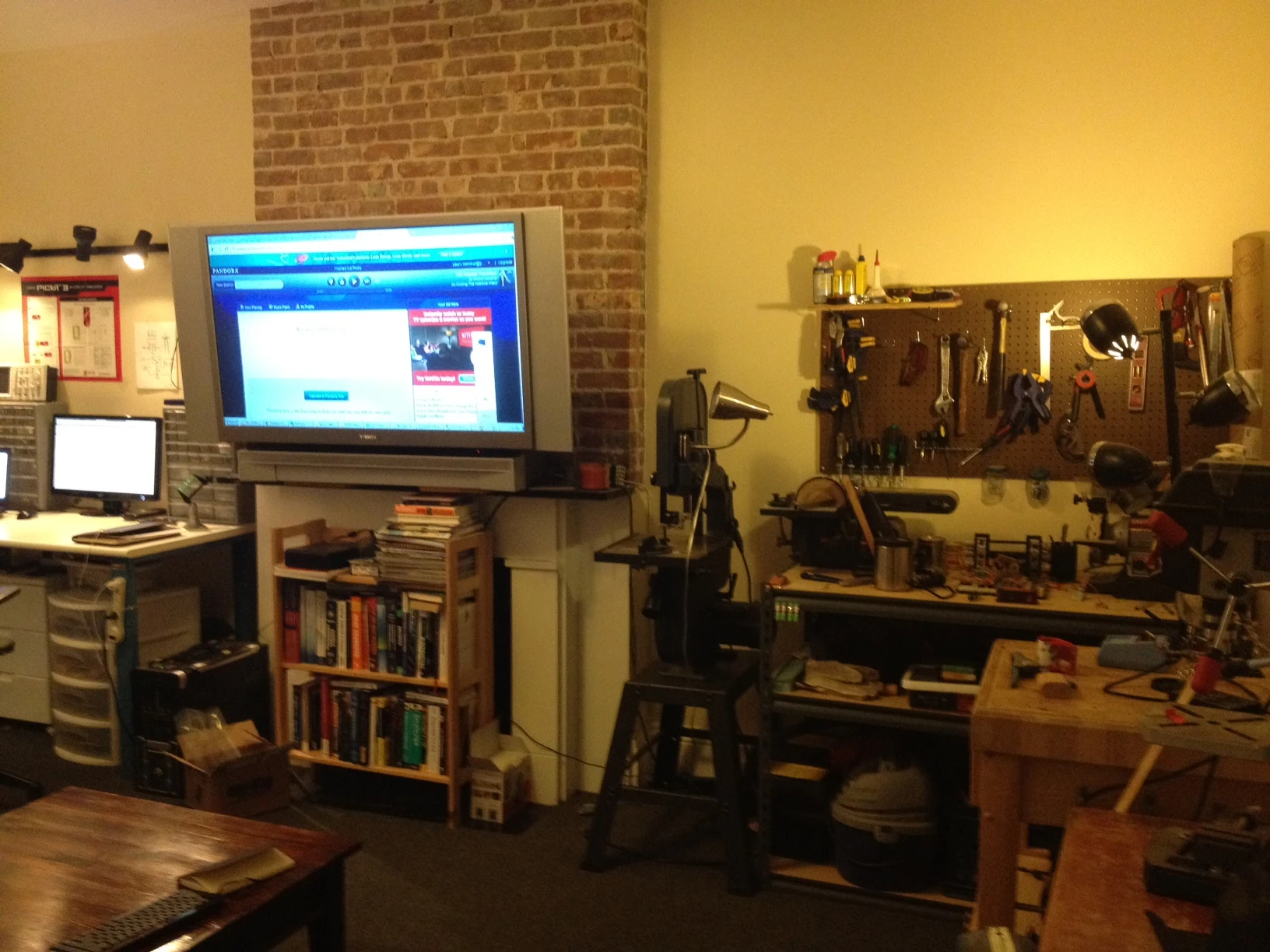 Paul Sammut's work area, where the Ramos clocks were first created