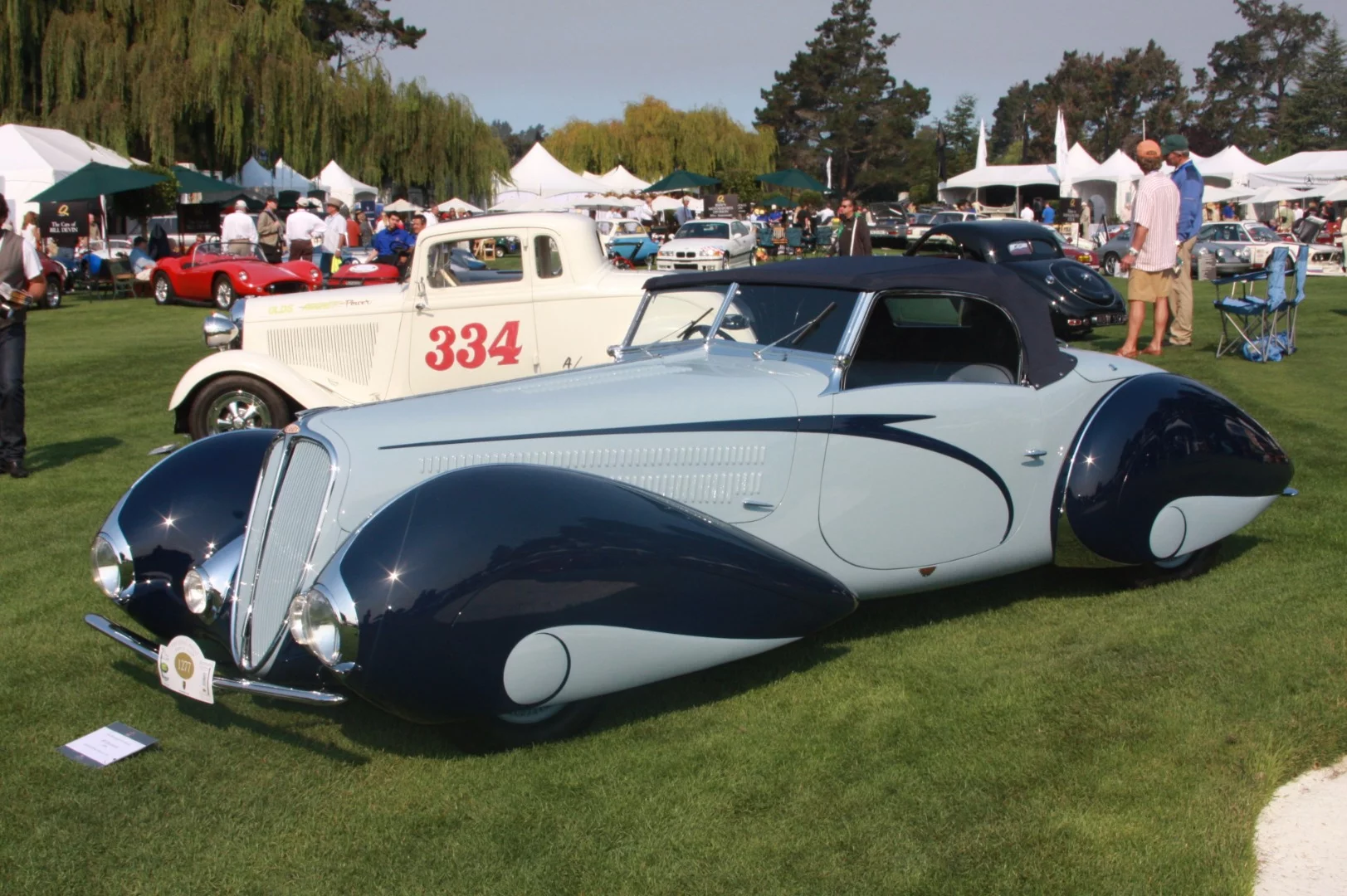 A Delahaye emanates elegance at The Quail.