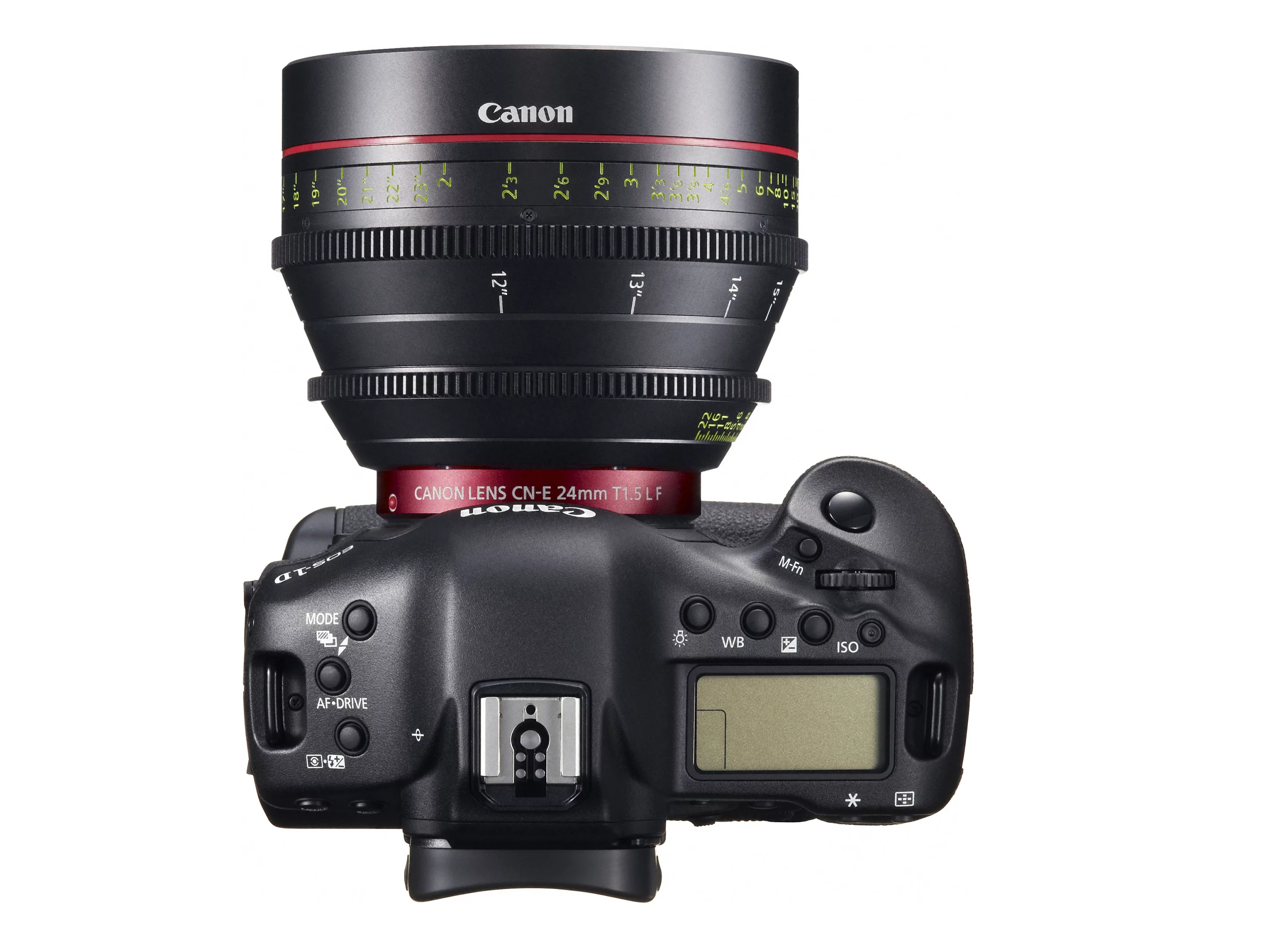 Top view of the EOS 1D C DSLR