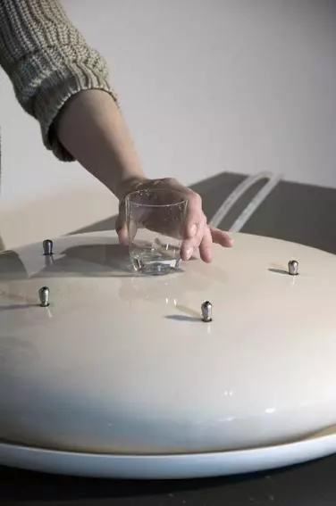 The Drinkfontein is an infinite source where you can fill your glass with fresh water, just by placing it on one of the tap points