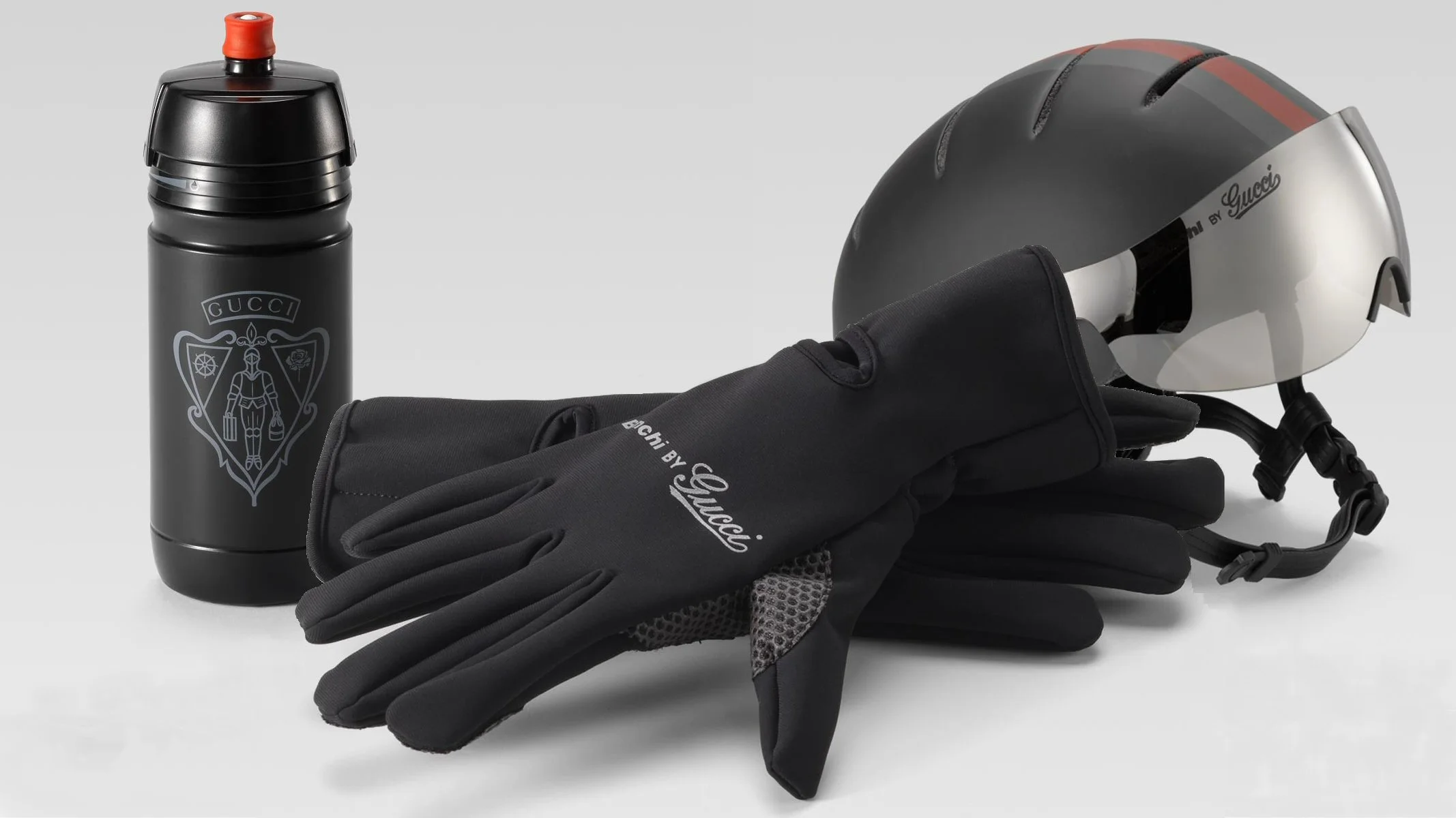 The Gucci-branded cycling gear to complement the new Bianchi by Gucci bikes