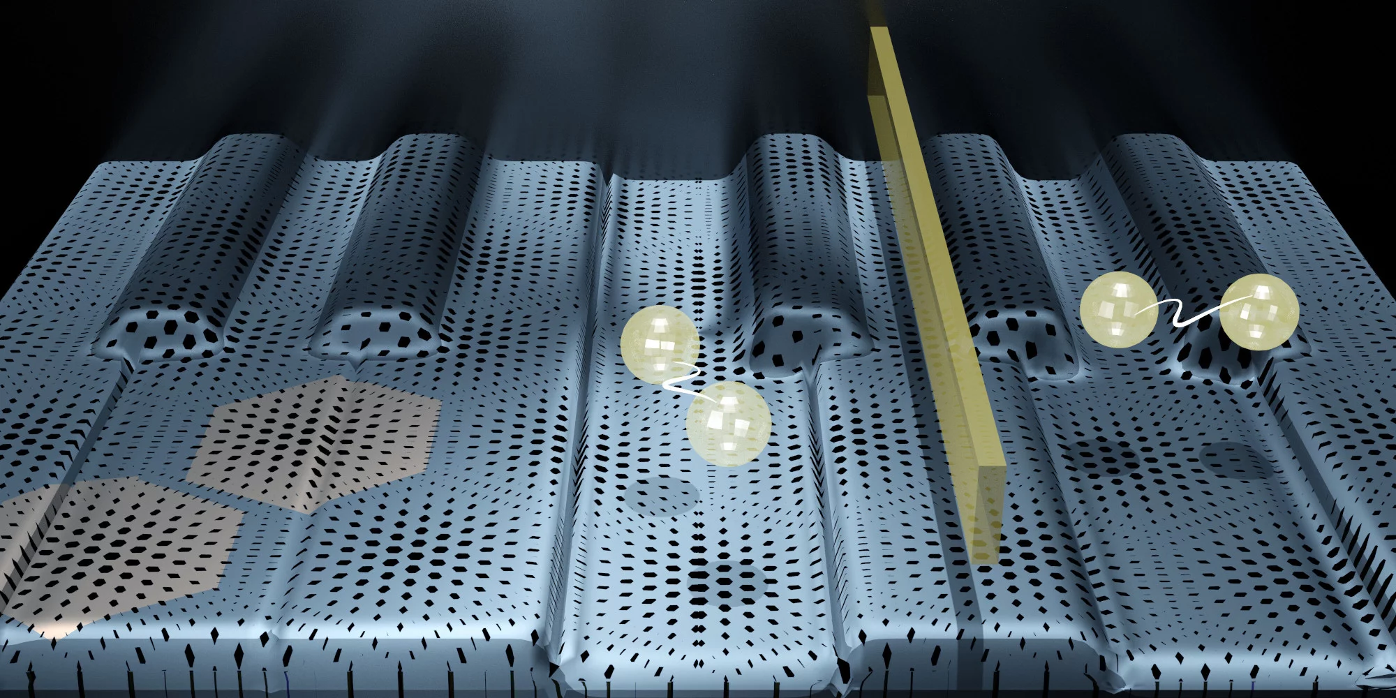 Researchers have created graphene electronic devices that are both insulators and superconductors at the same time, in different parts of the material