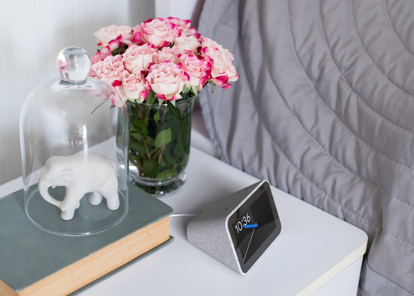 Among the new hardware with Google Assistant integration is this Lenovo Smart Clock