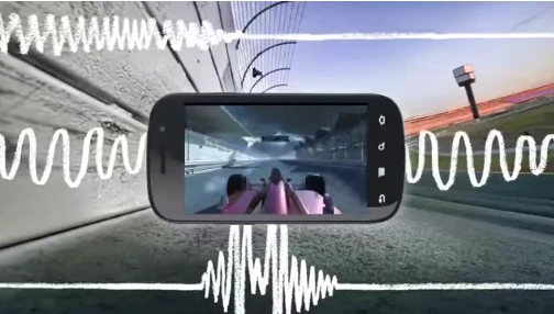 Through haptic feedback, Immersion can recreate the feeling of rain, a ball bouncing around on the screen, or even mimic how it feels to drive a car around the track