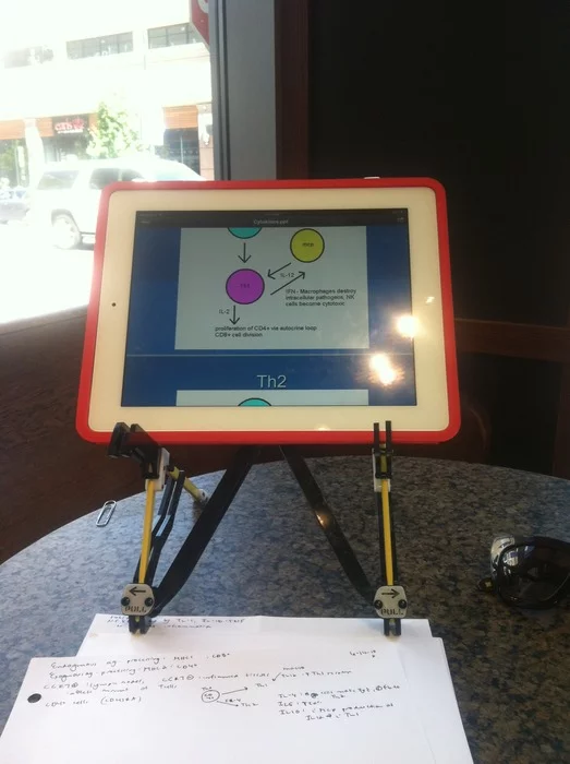 The Roost can also be used as a tablet stand