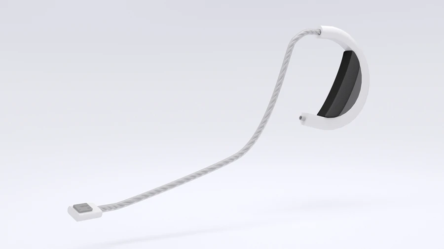 Talk is an augmentative and alternative communication device that allows people to spell out words using different lengths of breath