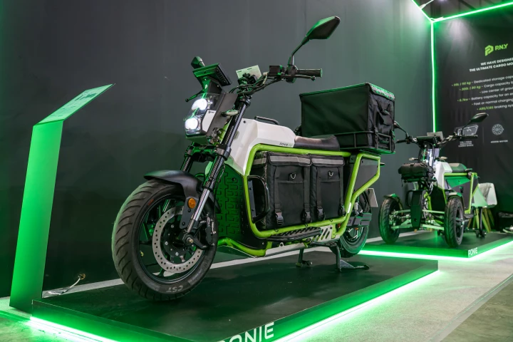 The Ponie electric cargo motorcycle has been "designed and engineered specifically for deliveries"