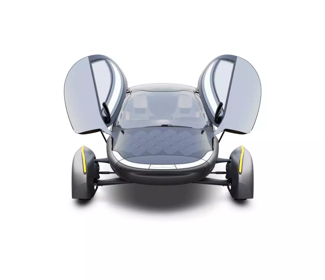 "Lambo" doors are a nice touch, though the drag coefficient goes up significantly with the doors open