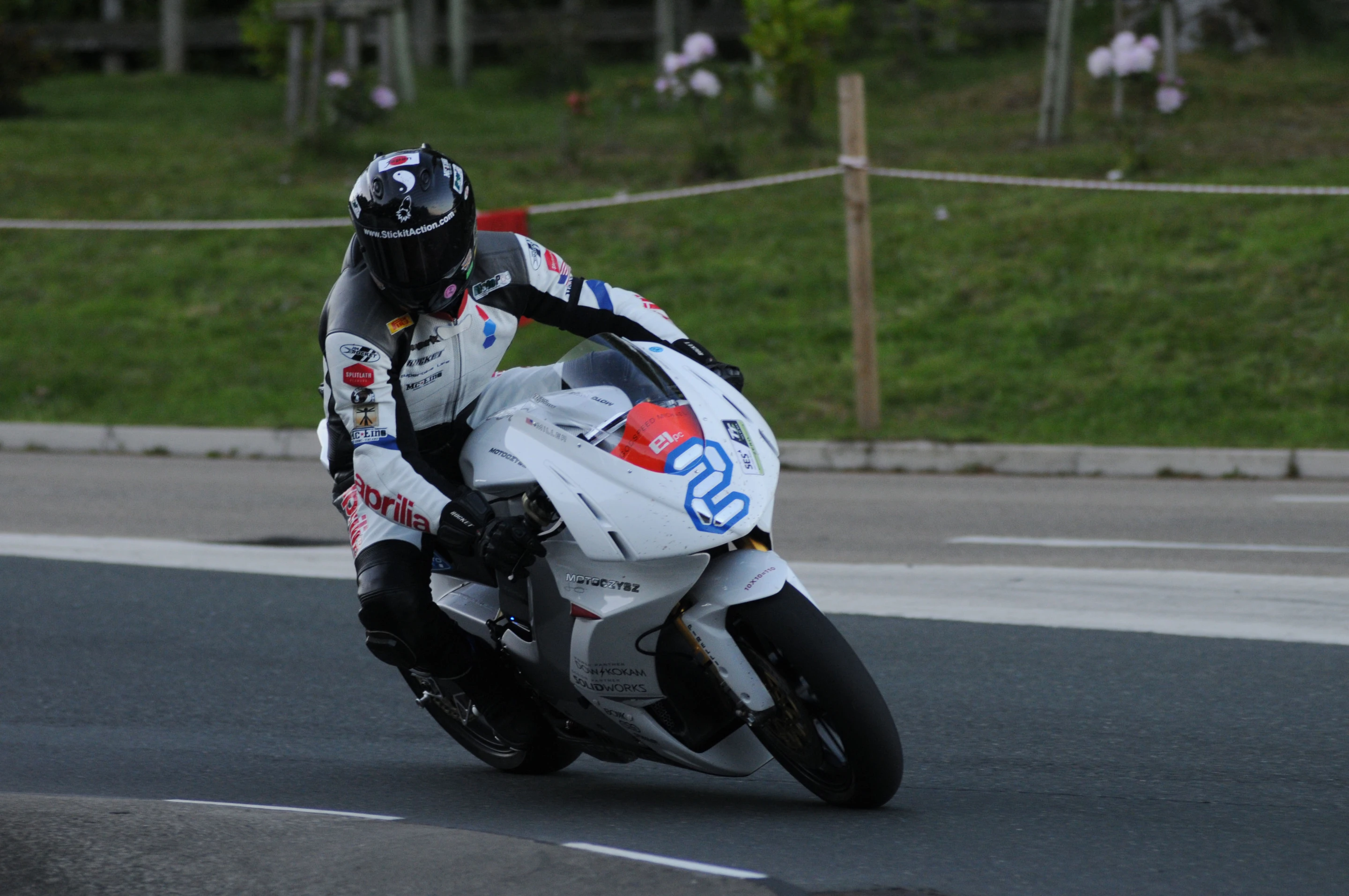 Miller in practice on the 2013 Motoczysz