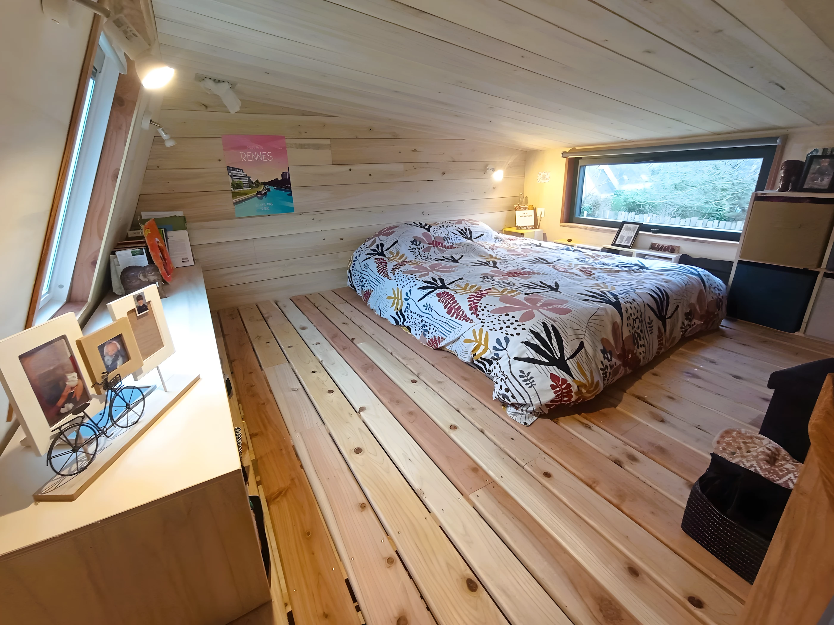 Each of the Tiny XXL's bedrooms have enough space for a bed and some storage