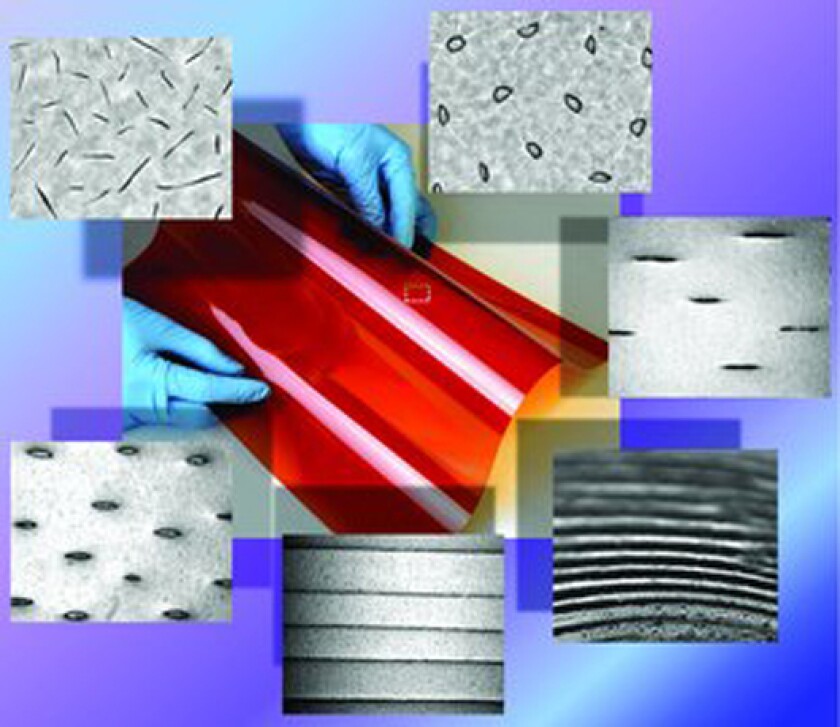 The process can dynamically switch the texture of plastics between patterns ranging from dots, segments, lines to circles